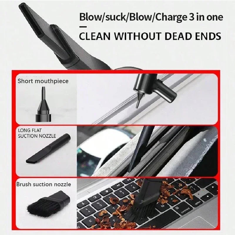 Car vacuum cleaner wireless multifunctional handheld portable car vacuum cleaner high-power mini suction and blowing integrated