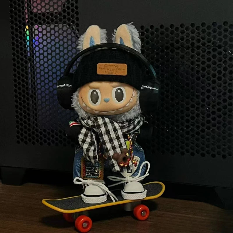 15/17cm Cute Mini Plush Doll'S Clothes Outfit Accessories For Korea Kpop Exo Labubu Idol Dolls Skirt Hat Clothing DIY Kids Gift