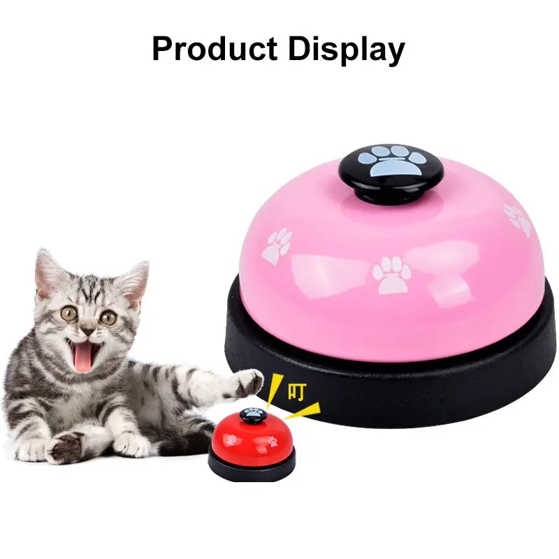 1pc Pet Toy Training Dinner Small Bell Footprint Dog Toys for Teddy Puppy Pet Call Puppy Accessories Pet Toys