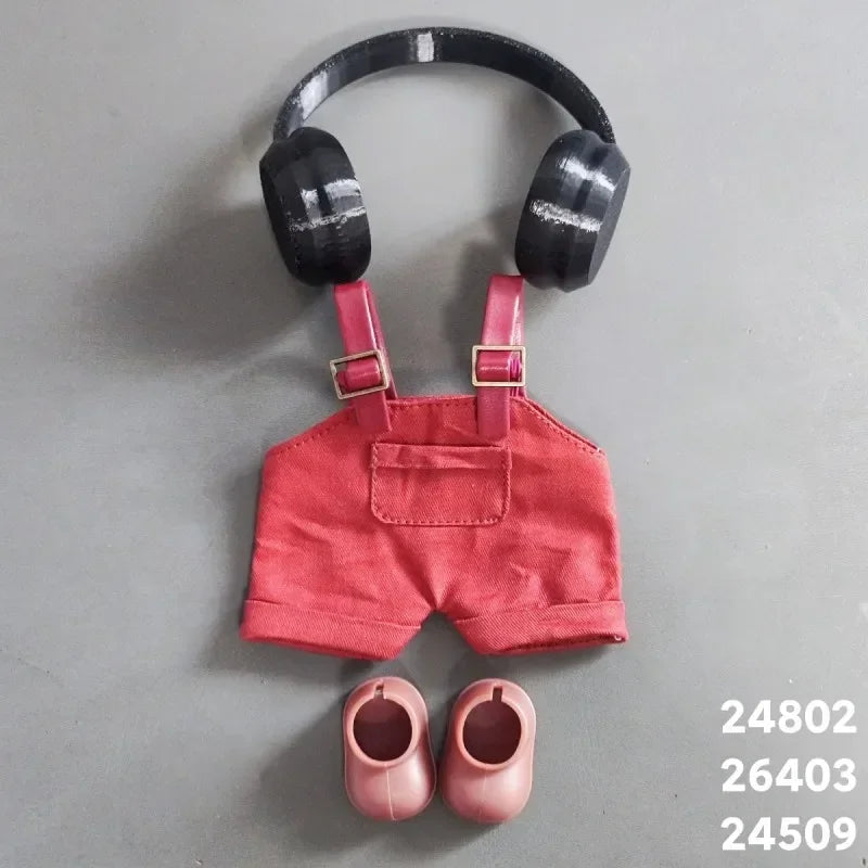 15/17cm Cute Mini Plush Doll'S Clothes Outfit Accessories For Korea Kpop Exo Labubu Idol Dolls Skirt Hat Clothing DIY Kids Gift