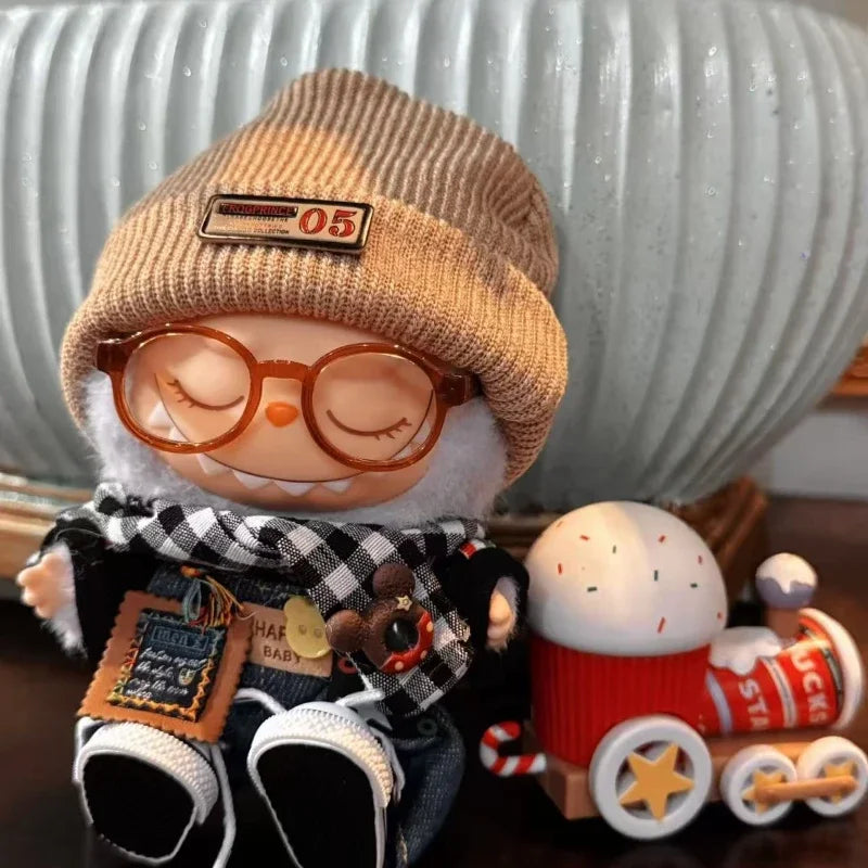 15/17cm Cute Mini Plush Doll'S Clothes Outfit Accessories For Korea Kpop Exo Labubu Idol Dolls Skirt Hat Clothing DIY Kids Gift