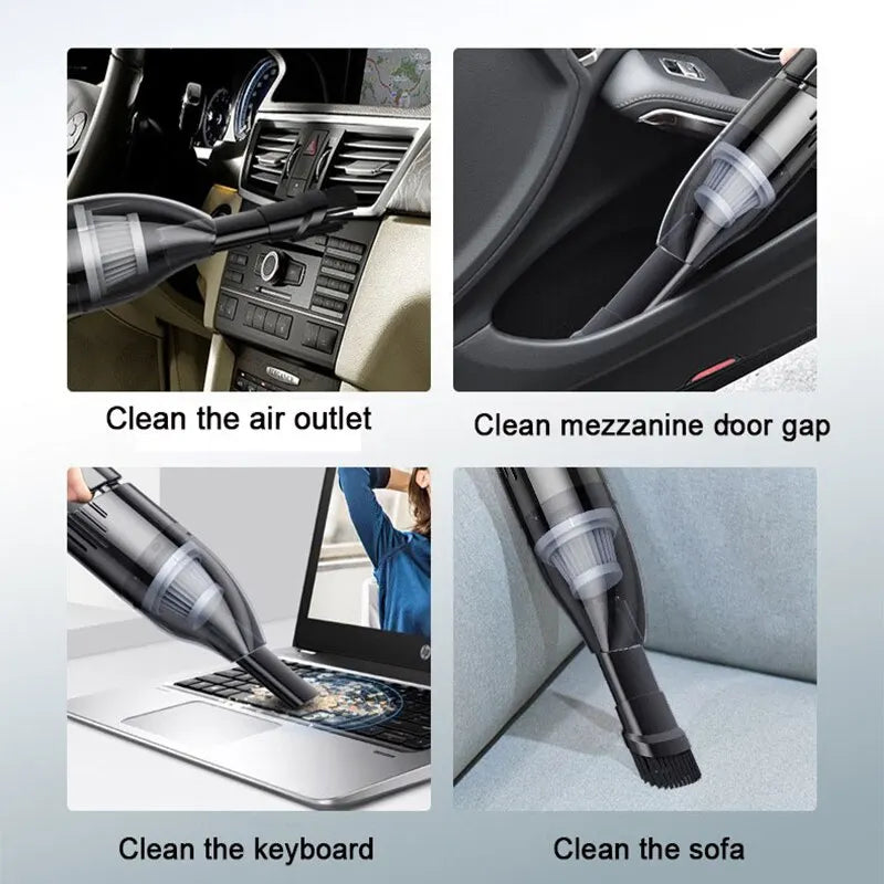Handheld Portable Car Vacuum Cleaner Wireless Rechargeable Household Handheld Automatic Vacuum Cleaner 8000pa High Suction Power